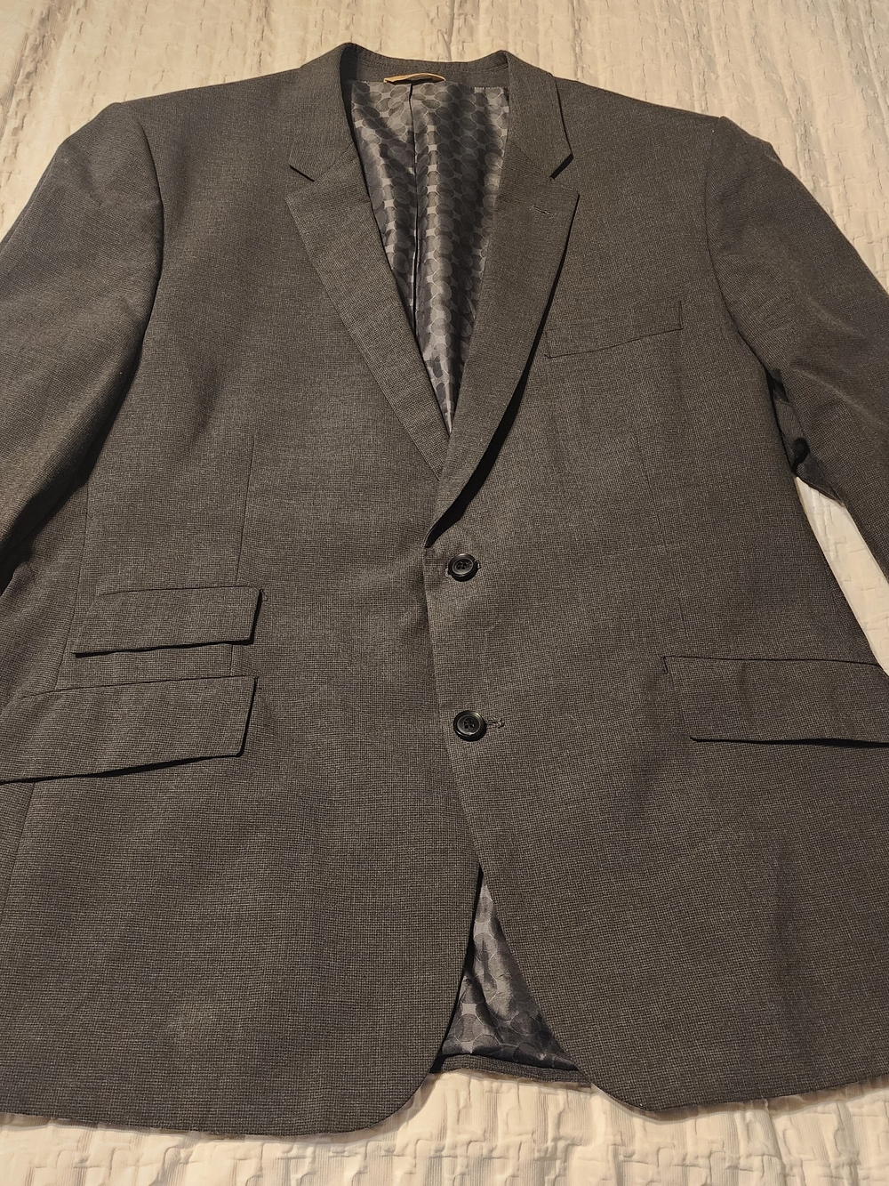 Haggar Men's Gray Two-Button Sport Coat